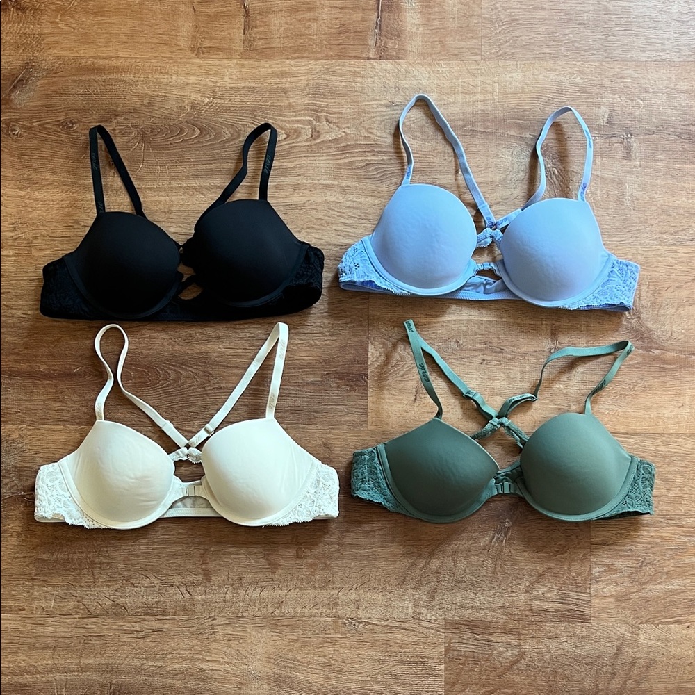 Set of Four Aerie Demi Racerback Bras Size 36A